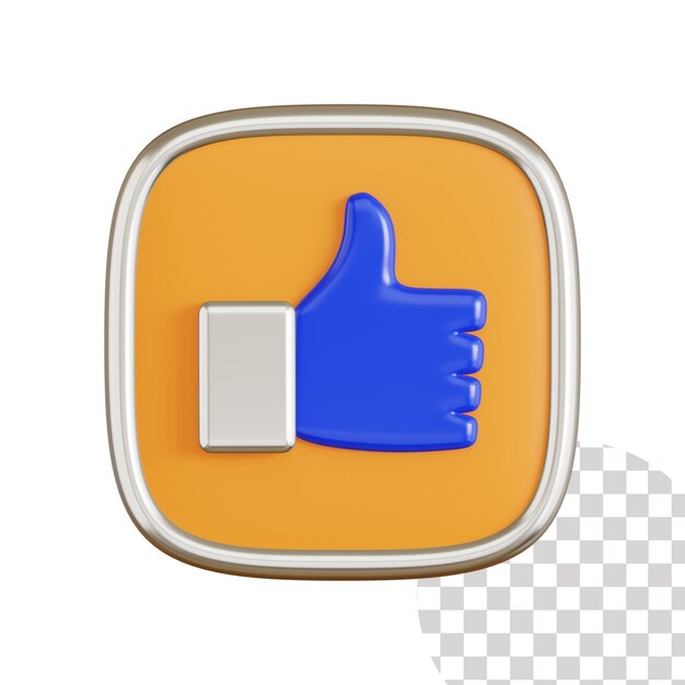 PSD thumb up 3d icon