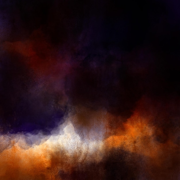 Thumbnail Social media post Orange and dark chocolate watercolor background