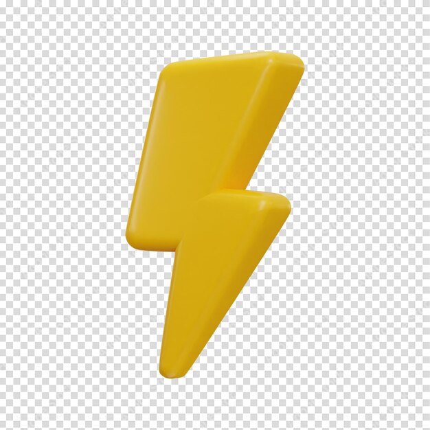 PSD thunderbolt icon consent of energy flash electricity icon