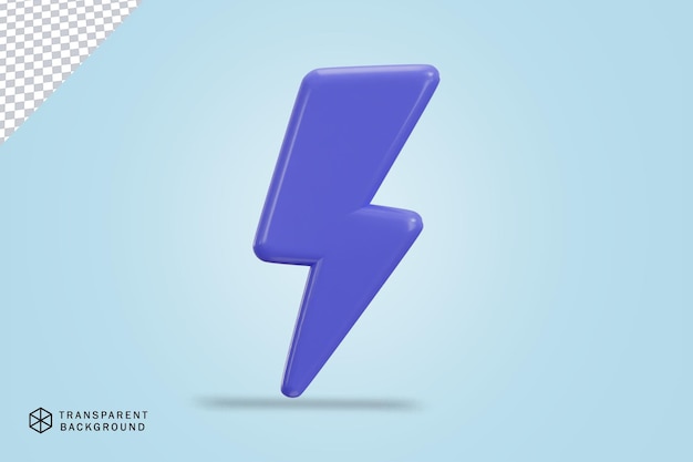 PSD thunderbolt icon consent of energy flash icon