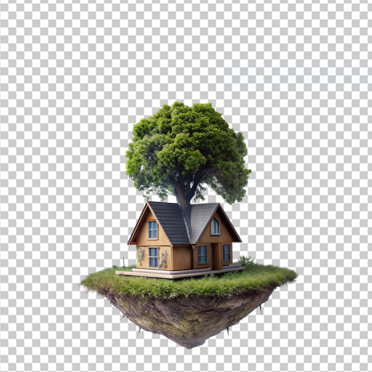 PSD thunderhead hideaway on transparent background