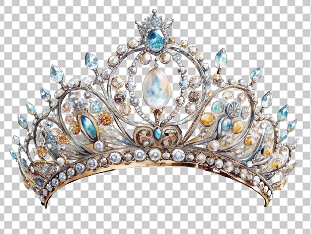 PSD tiara jewellery isolated on transparent background