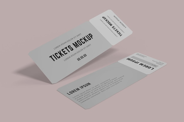 Ticket mockup design