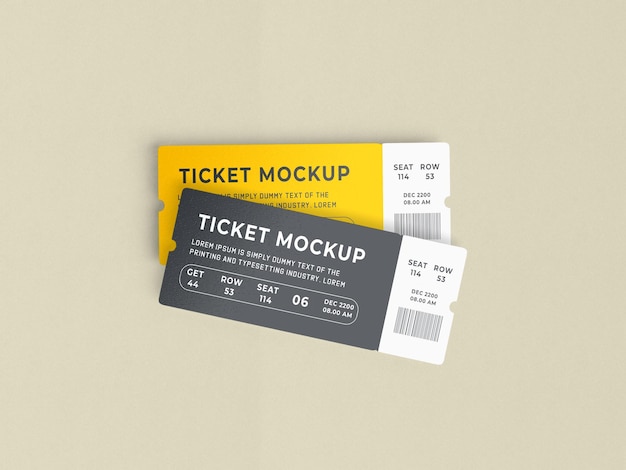 Ticket Mockup Design