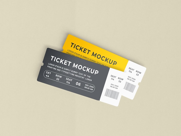 Ticket Mockup Design