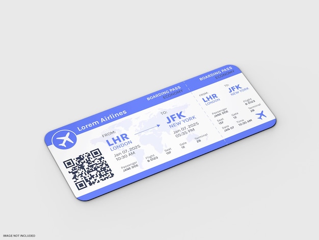 ticket mockup design