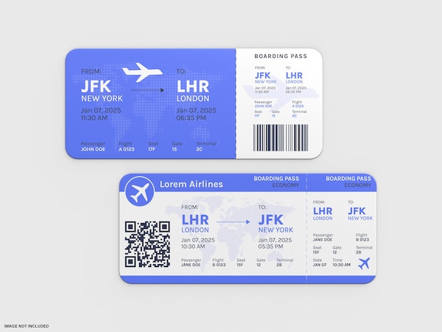 ticket mockup design