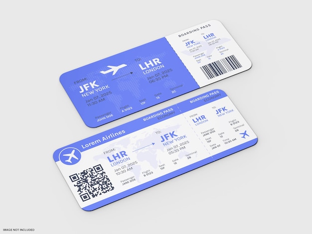ticket mockup design