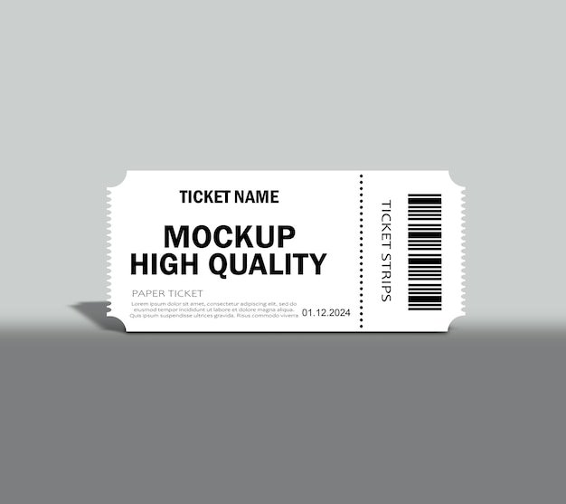 ticket mockup