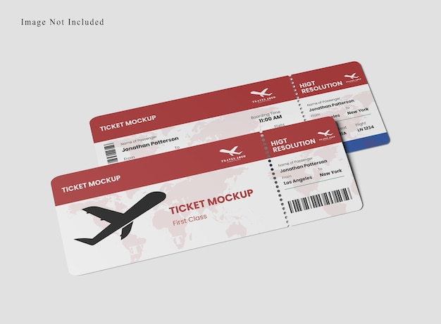 PSD ticket mockup