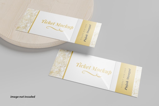 PSD ticket mockup