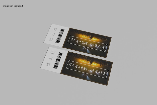 PSD ticket mockup