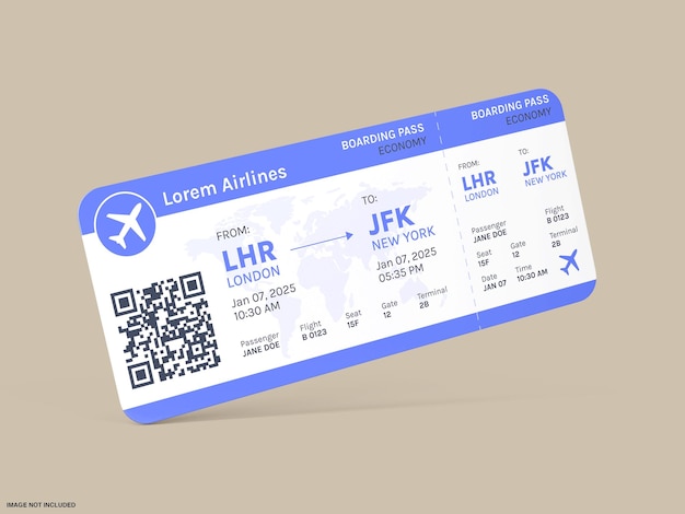 ticket mockup