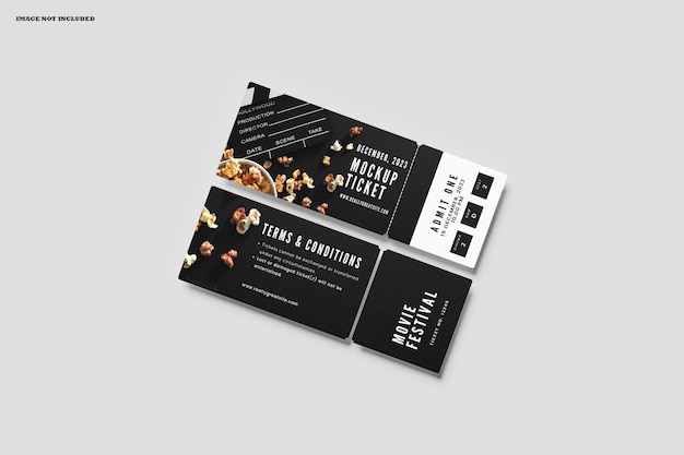 PSD ticket mockup