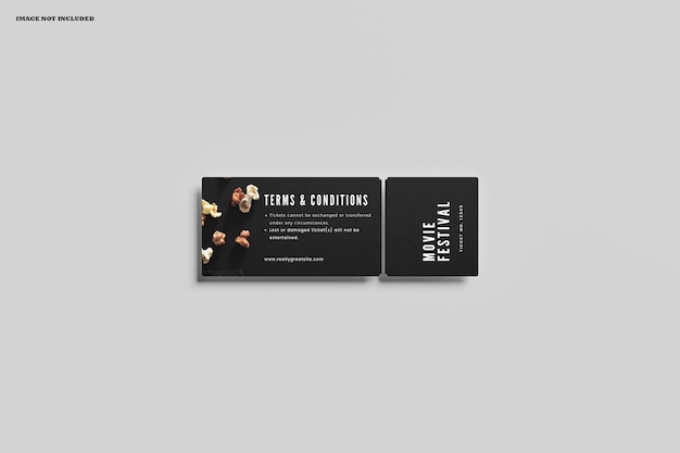 PSD ticket mockup