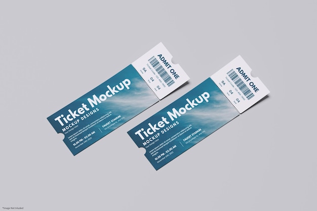 PSD ticket mockup