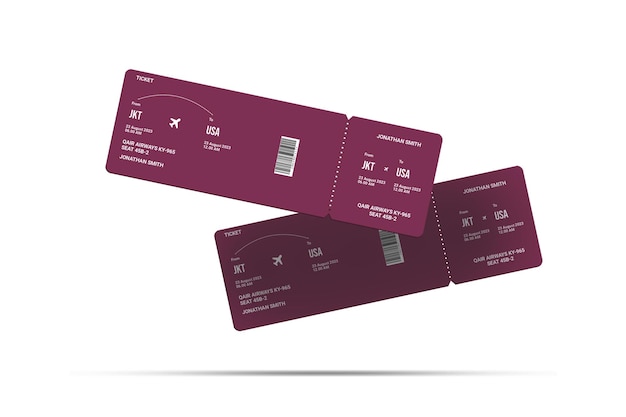 PSD ticket psd mockup