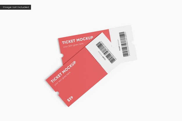 Ticketmodel 3d-rendering