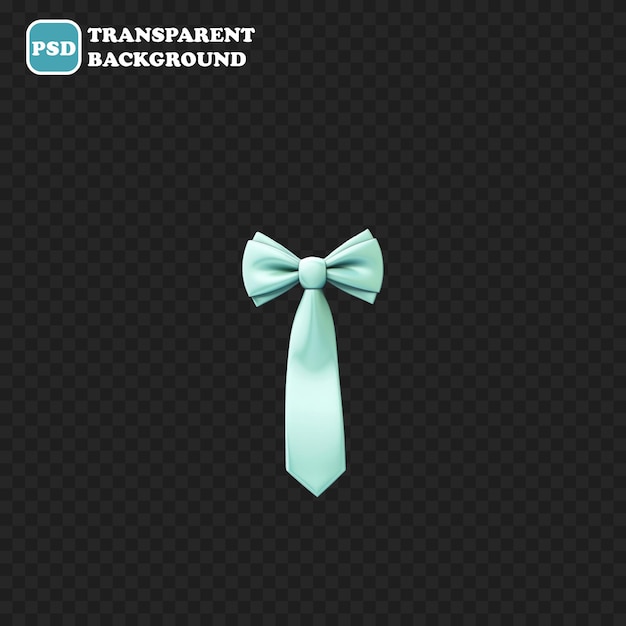 PSD tie icon isolated 3d render illustration