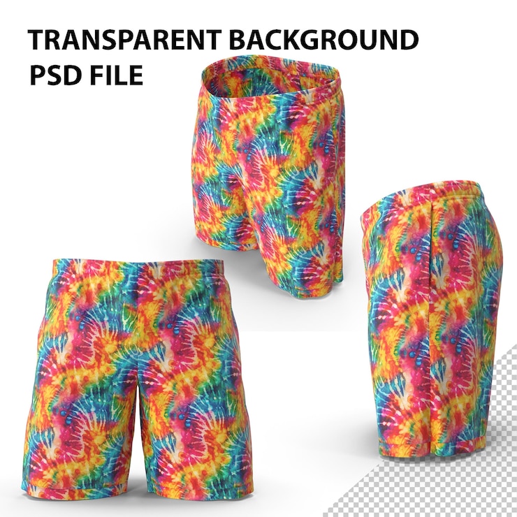 PSD 染圖案短褲 png