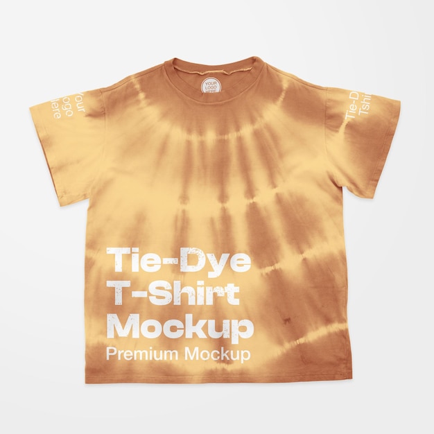 TieDye Tshirt Front Mockup