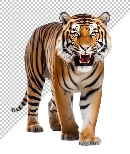 PSD tiger isolated background