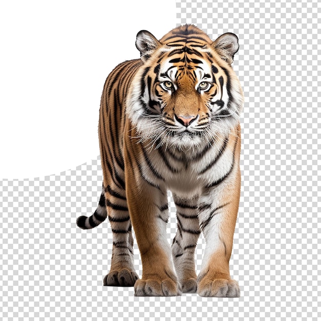 PSD tiger isolated on transparent background