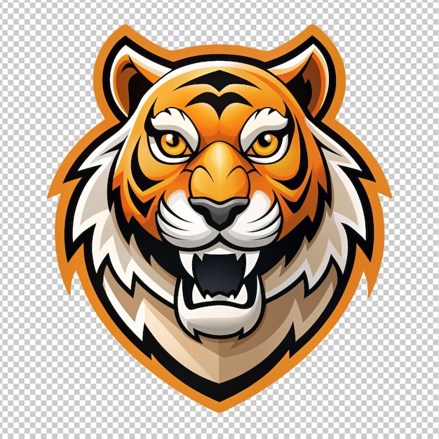 PSD Логотип тигра на прозрачном фоне