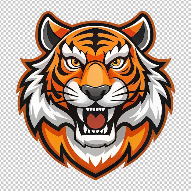 Tiger logo on transparent background