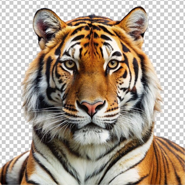 PSD tiger on transparent background