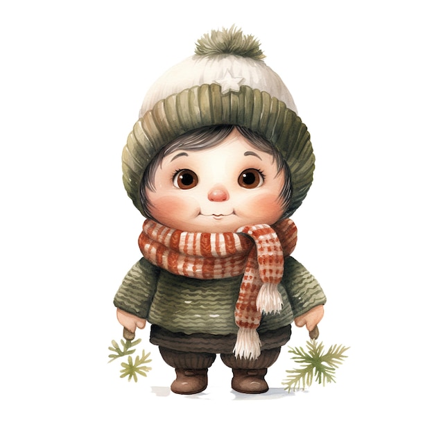 Tigerjira_a_watercolor_cute_gnome_christmas_theme_full_color_kn_41c3b701d04a4cd890df59535519ad10gigapixel 표준 스케일6_ 1