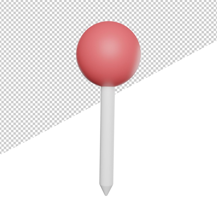 PSD tijdelijke aanduiding locatie mark zijaanzicht 3d-rendering pictogram illustratie op transparante achtergrond