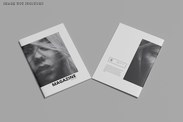 Tijdschrift en catalogus brochure mockup