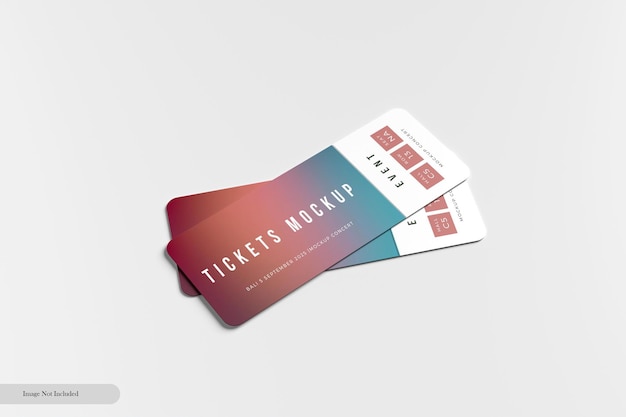 PSD tiket mockup