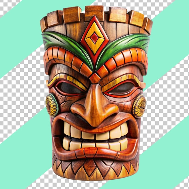 PSD tiki maski hawajskie plemienne totem png