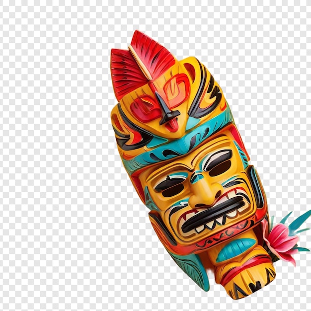 PSD tiki masks png isolated on transparent background psd