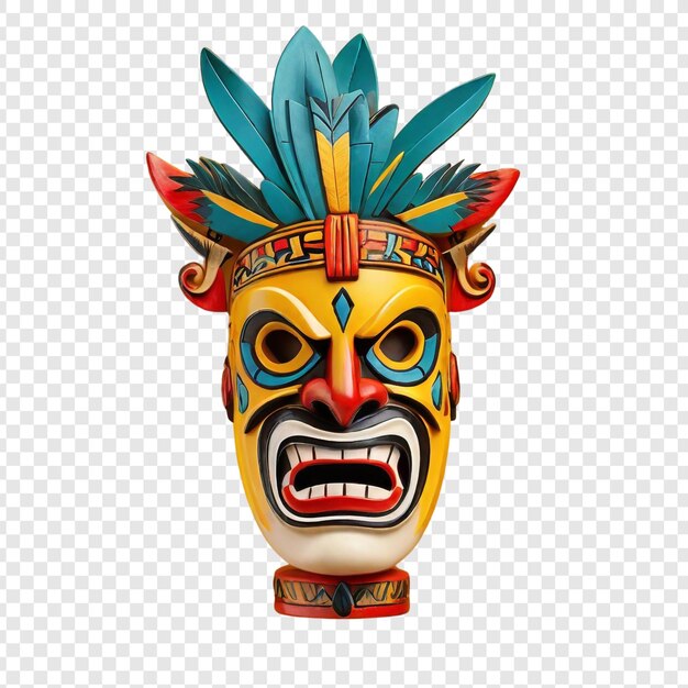 PSD tiki masks png isolated on transparent background psd