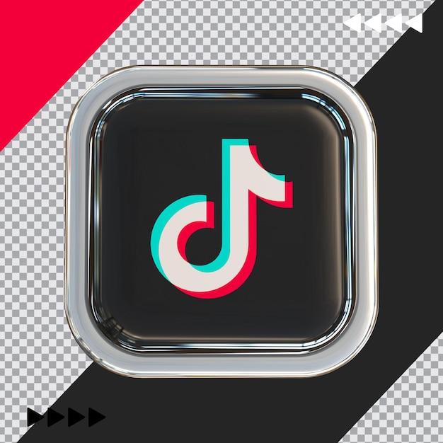 Tiktok 3d 아이콘 새로운 스타일