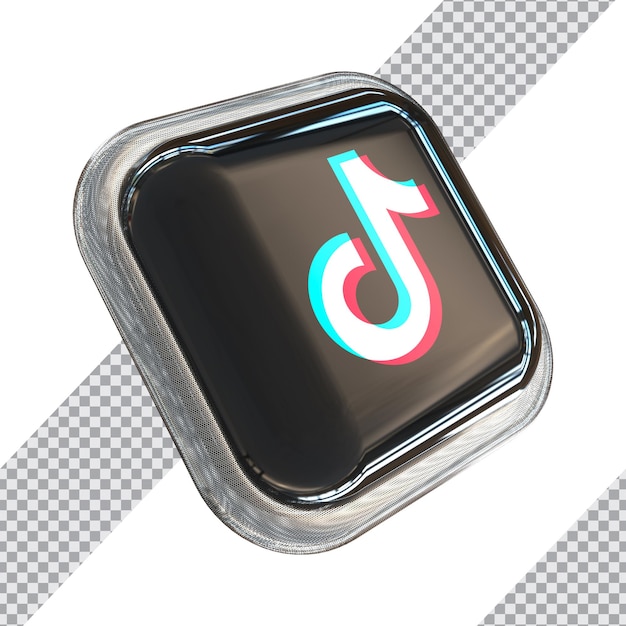 Tiktok 3d-pictogram nieuwe stijl