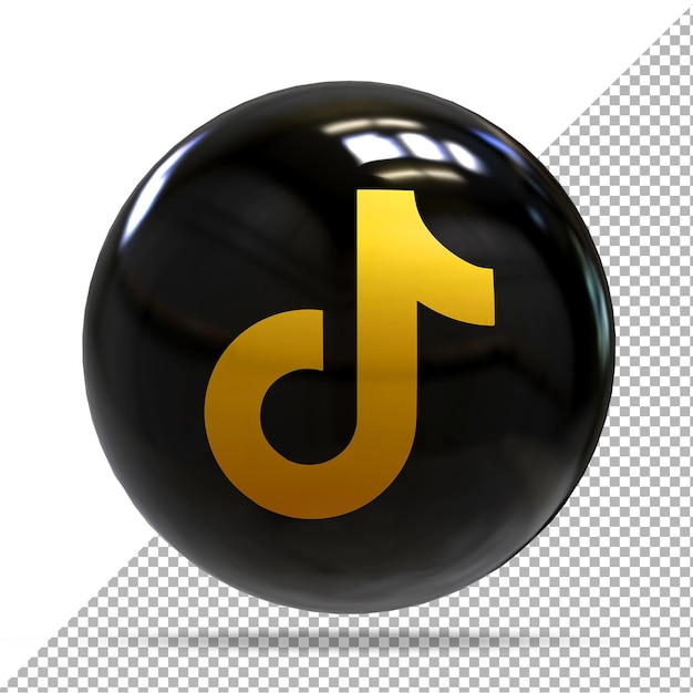 Tiktok gold social media 3d balloons styles