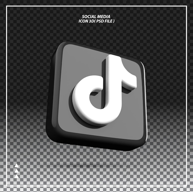 Tiktok icon 3d-element