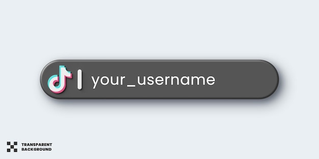 Tiktok Social Media Lower Third Template Design 3D