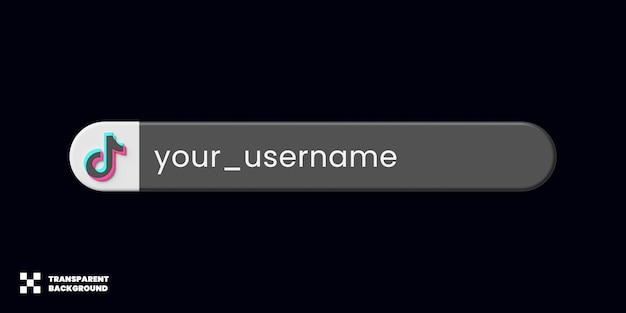 Tiktok Social Media Projekt Niższego Trzeciego Szablonu W Renderowaniu 3d