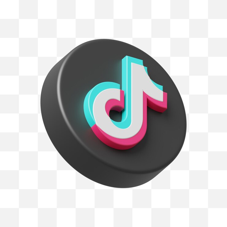 Tiktok sociale media icoon 3d