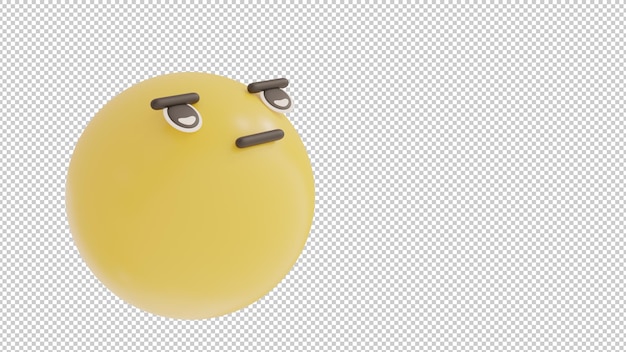 Vista inclinata emoji seria png