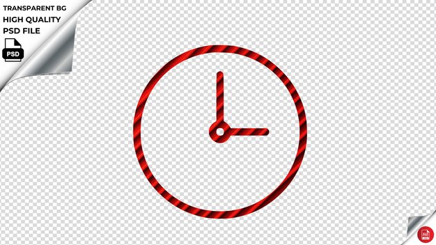 PSD time design2 art vector icon red striped tile psd transparent