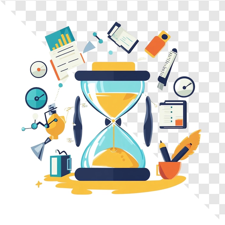 PSD time management workflow productivity concept
