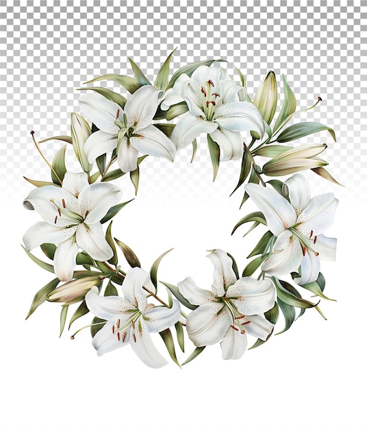 PSD bellezza senza tempo acquerello lily clipart