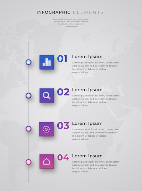 PSD timeline infographic design