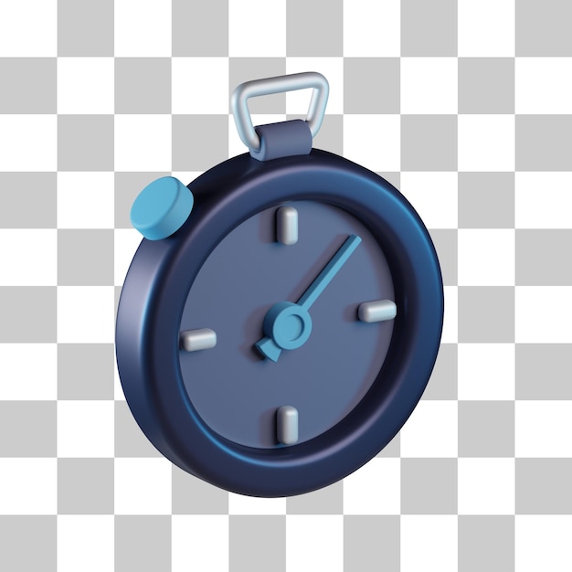 PSD timer 3d icon